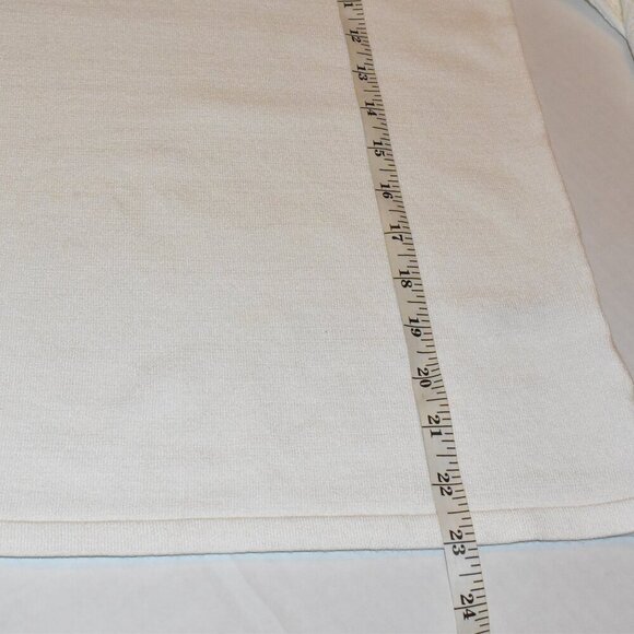Tahari Viscose Blend V Neck Pullover Sweater Off White Size M - Picture 10 of 14